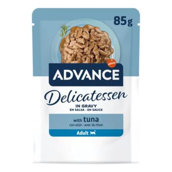 48x85g Advance Delicatessen tonhal szószban nedves macskatáp kép