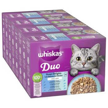48x85g Whiskas Adult Ocean Delights aszpikban nedves macskatáp kép