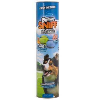 4db Chuckit! Sniff Fetch Balls Canister kutyalabda, Ø 6,5cm kép