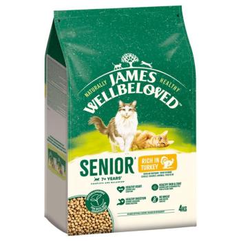 4kg James Wellbeloved Senior Cat Hypoallergenic pulyka & rizs száraz macskatáp kép
