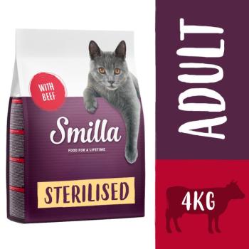 4kg Smilla Adult Sterilised marha száraz macskatáp kép