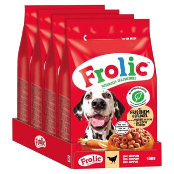 4x1,5kg Frolic szárnyas, zöldség & rizs száraz kutyatáp kép