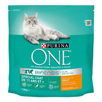 4x1,5kg Macska 11 éves és + csirke PURINA ONE - Száraz macskatáp kép