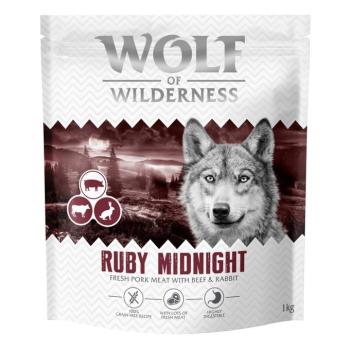 4x1kg Wolf of Wilderness "Ruby Midnight" Beef & Rabbit gabonamentes száraz kutyatáp kép