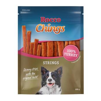 4x200g Rocco Chings Strings Pulyka kutyasnack kép