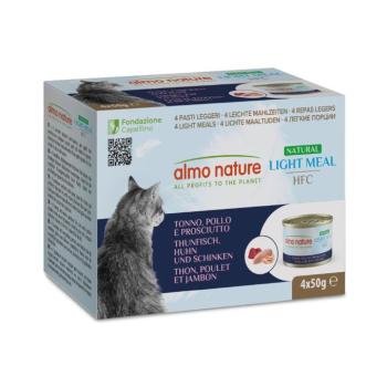 4x50g Almo Nature HFC Natural Light Tonhal, csirke & sonka nedves macskatáp kép