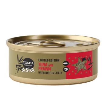 4x50g Cosma Asia karácsonyi kiadás tonhal & garnéla nedves macskaatáp kép