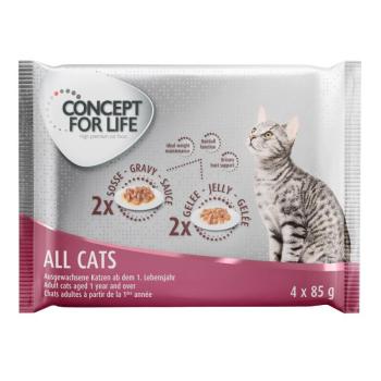4x85g Concept for Life nedves macskatáp mix-All Cats kép