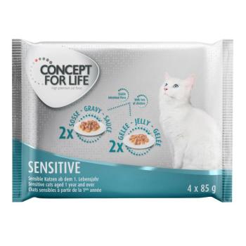 4x85g Concept for Life nedves macskatáp mix-Sensitive kép