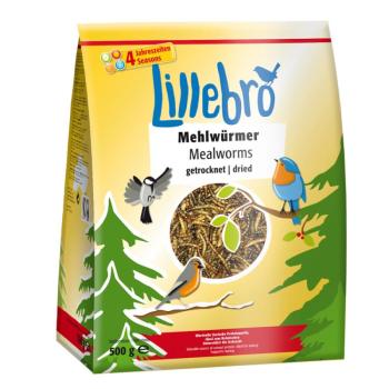 500g Lillebro szárított lisztkukac madaraknak kép