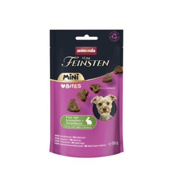50g Animonda Vom Feinsten Adult Mini Bites Pulyka, nyúl & áfonya kutyasnack kép