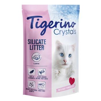 5l Tigerino Crystals csomósodó macskaalom - babapúder illatú kép