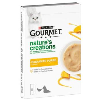 5x10g Gourmet Nature's Creations csirke & tök macskasnack
