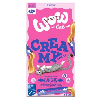 5x16g Wow Cat Creamy Snack macskasnack - Lazac
