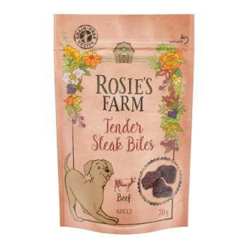 5x70g Rosie's Farm Snacks "Tender Steak Bites" marha kutyasnack kép