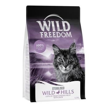 6,5kg Wild Freedom Adult "Wild Hills" Sterilised kacsa gabonamentes száraz macskatáp kép