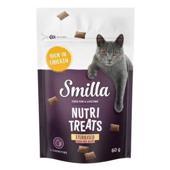 60g Smilla Nutri Treats Sterilised étrend-kiegészítő eledel macskáknak kép