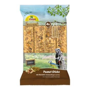 640 g JR Farm 4x Peanut Sticks hámozott földimogyoró rúd, lárvákkal, vadmadár eleség kép