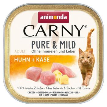 64x100g animonda Carny Adult Pure & Mild Csirke + sajt nedves macskatáp kép