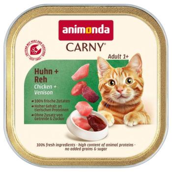64x85g animonda Carny Adult csirke & őz nedves macskatáp kép