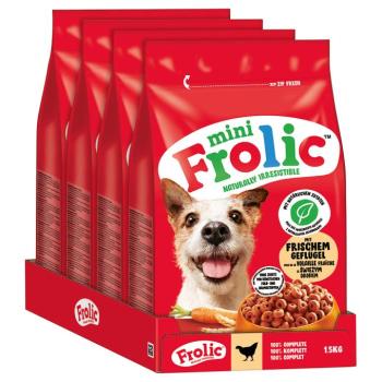 6kg (4x1,5kg) Frolic Mini szárnyas száraz kutyatáp kép