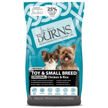6kg Burns Adult & Senior Original Toy & Small Breed csirke & rizs száraz kutyatáp kép
