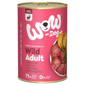 6x400g WOW Adult nedves kutyatáp - Vad kép
