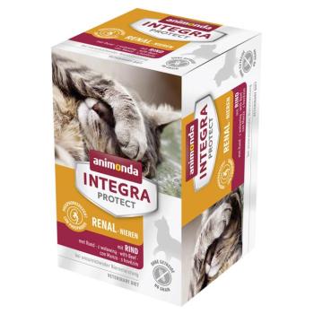 6x100g animonda INTEGRA Protect Adult Renal marha nedves macskatáp kép