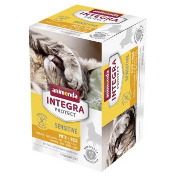 6x100g animonda Integra Protect Adult Sensitive tálcás nedves macskatáp-Pulyka & rizs kép