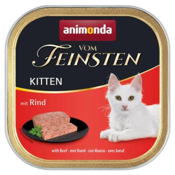 6x100g animonda vom Feinsten Kitten nedves macskatáp-marha kép