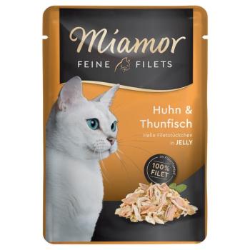 6x100g Miamor Feine Filets aszpikban nedves macskatáp - Csirke & tonhal aszpikban kép