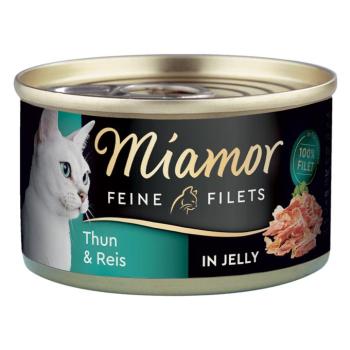 6x100g Miamor Feine Filets aszpikban nedves macskatáp - Tonhal & rizs aszpikban kép