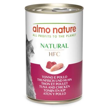 6x140g Almo Nature HFC nedves macskatáp-tonhal & csirke kép
