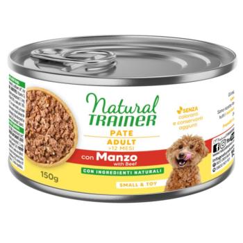 6x150g Natural Trainer Small & Toy Adult marha nedves kutyatáp kép