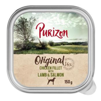 6x150g Purizon nedves kutyatáp - Csirkefilé, bárány & lazac