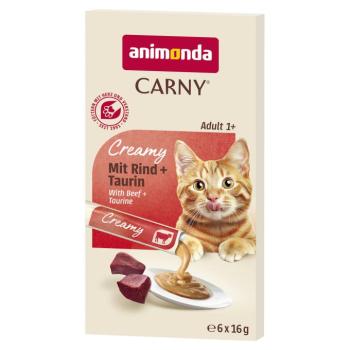 6x16g animonda Carny Adult Creamy marha & taurin macskasnack kép
