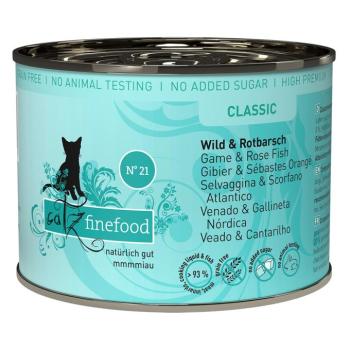 6x200g catz finefood Vad & vörös álsügér nedves macskatáp kép