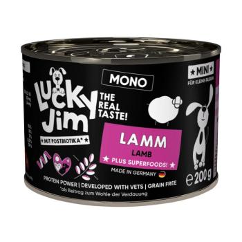 6x200g Lucky Jim MINI Mono bárány nedves kutyatáp