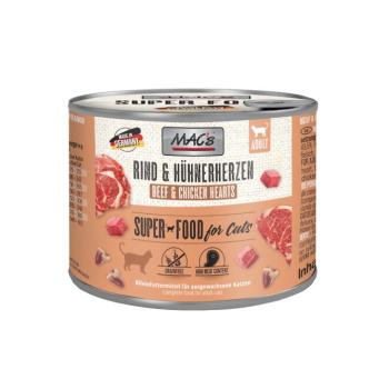 6x200g MAC´s Cat marha & csirkeszív nedves macskatáp kép