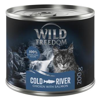 6x200g Wild Freedom Adult Cold River lazac & csirke nedves macskatáp kép