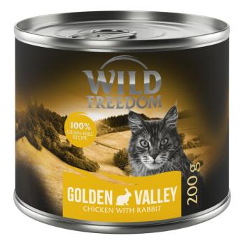 6x200g Wild Freedom Adult nedves macskatáp - Golden Valley - nyúl & csirke kép