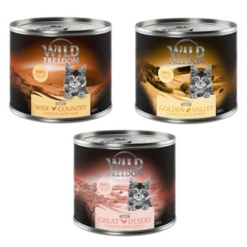 6x200g Wild Freedom Kitten nedves macskatáp-Vegyes csomag 3 fajtával kép