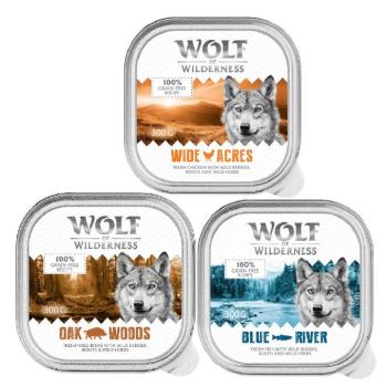 6x300g Wolf of Wilderness Adult nedves kutyatáp - Vegyes csomag: vaddisznó, csirke, hal kép