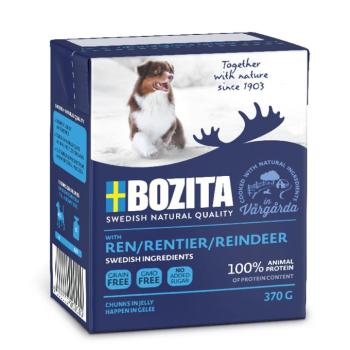 6x370g Bozita falatkák aszpikban rénszarvas nedves kutyatáp kép