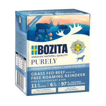 6x370g Bozita Purely Paté Rénszarvas nedves kutyaeledel kép