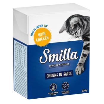 6x370g Smilla falatkák szószban csirke nedves macskatáp kép