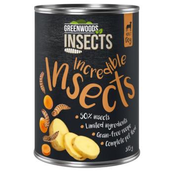 6x375g Greenwoods Insects rovar, burgonya & sárgarépa nedves kutyatáp kép