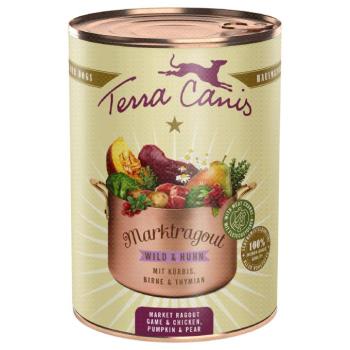 6x385g Terra Canis Marktragout Vad, csirke, sütőtök, körte & kakukkfű nedves kutyatáp kép