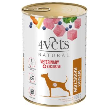 6x400g 4Vets Natural Weight Reduction nedves kutyatáp kép