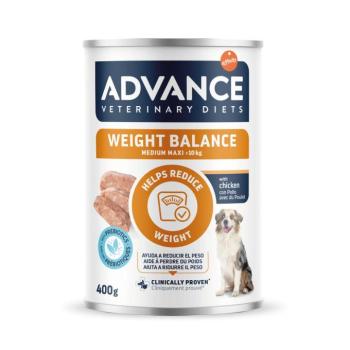 6x400g Advance Veterinary Diets Weight Balance Medium/Maxi nedves kutyatáp kép